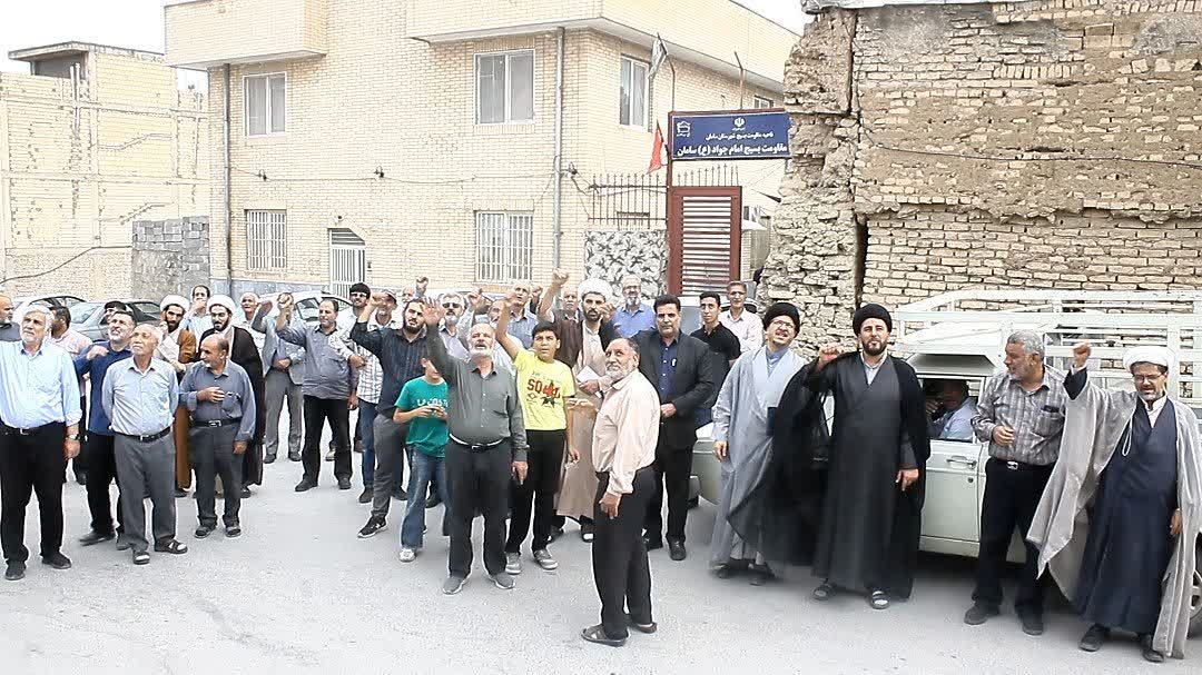 مراسم اهتزاز پرچم خونخواهی امام شهید